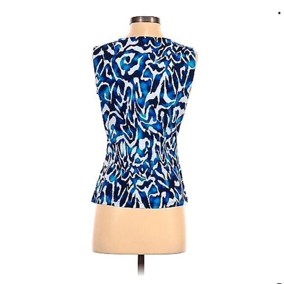 🌟 Jones New York Blue Sleeveless Top - Picture 2 of 2